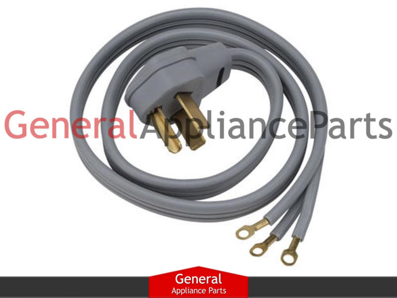 4' 4 Prong Dryer Power Cord Replaces Whirlpool Maytag Kenmore 4396060